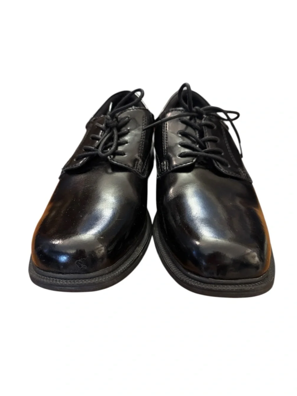 Nunn Bush Kore Comfort Black Patent Leather Oxford Shoes Slip Resistant 11M Work
